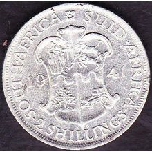 1941 South Africa 1 Florin (2 Shillings) Silver Coin