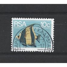 SouthAfrica.SG356 10c Moorish Idol.Fine Used.Sep25e