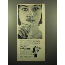 1963 Exakta Carena Zoomex Movie Camera Ad