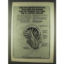 1978 Allegheny Ludlum Metals Group Ad - Transportation