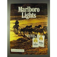 1978 Marlboro Lights Cigarettes Ad