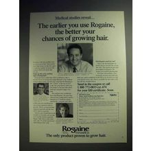1991 Rogaine Hair Loss Treatment Ad - Better Chances