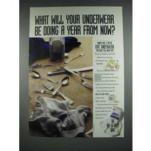 1992 BVD Underwear Ad - What Will Your Underwear Be Doing A Year From Now
