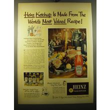 1950 Heinz Tomato Ketchup Ad - made from the world's most valued recipe