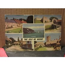 multiview, ISLE OF WIGHT used postcard by J. Salmon 1961 pm =