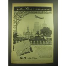 1945 Delta Air Lines Ad - Southern Charm in a skyscraper setting