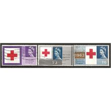 1963 Red Cross Phosphor Set SG642p-644p Good/Fine Used.