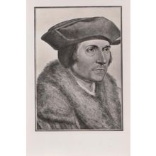 Thomas More Lord Chancellor Antique British Museum Painting Postcard