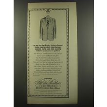 1956 Brooks Brothers Clothing Ad - No one else has Brooks Brothers Summer Suits