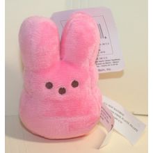 2019 Peeps Pink Bunny Clip Plush with Tag