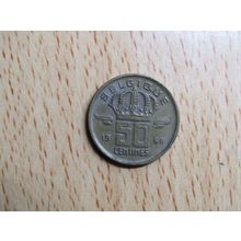 Belgium 1968 50 Centime Belgique (French Text) Coin
