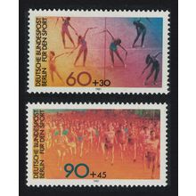 Berlin Gymnastics Cross-country Race Sport Promotion Fund 2v 1981 MNH