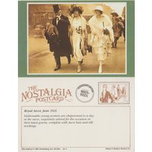 Postcard Chaperoned Ladies at Royal Ascot 1921 Race Hat - Nostalgia