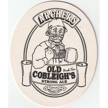 BEER MAT - ARCHERS BREWERY - OLD COBLEIGH'S STRONG ALE - (Cat 033) - (1993)