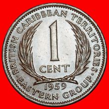Ⰶ GREAT BRITAIN (1955-1965):CARIBBEAN★1 CENT 1959! UNCOMMON★LOW START★NO RESERVE