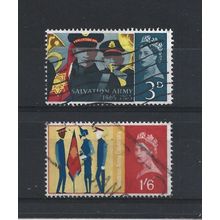 GB.Salvation Army Centenary set of 2.Phosphor Issue.Fine Used.Jul25