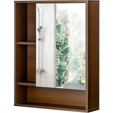 Choochoo Bathroom Wall Mirror Cabinet, Medicine Cabinet with Single Door and Adj