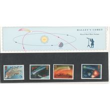 GB stamps 1986 Presentation Pack - SG 1312-1315 - Appearance of Halley's Comet