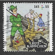 GER 2016 €1.45+55 'LITTLE RED RIDING HOOD' FINE USED (EBID60-818)