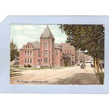 New York Jamestown The Armory Street Scene Intersection w/Trolley Tracks H~955