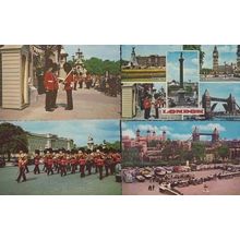 Botanic Gardens Kew Surrey Queens Cottage Pagoda Pond Rock Garden 4x Postcard s