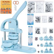 3-IN-1 Button Maker, 1/1.25/2.28 inch(25/32/58mm) Pin Maker, 300pcs Button P...