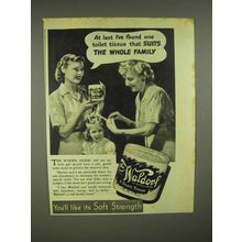 1945 Scott Tissue Waldorf Toilet Paper Ad - Suits The Whole Family