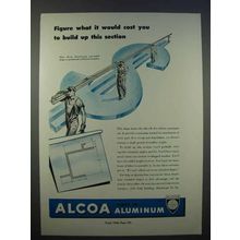 1946 Alcoa Aluminum Ad - Figure What It Would Cost