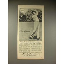1964 Jaymar Slacks Ad w/ Cary Middlecoff - Golfer