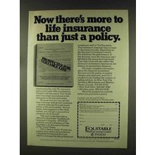 1977 Equitable Insurance Ad - More To Life Insurance