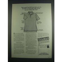 1984 Lands' End Knit Shirt Ad - Dynamite Value