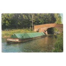 GRAND UNION CANAL, nr. Bletchley, BUCKINGHAMSHIRE used postcard 1974 postmark #