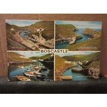 multiview, BOSCASTLE, CORNWALL .. . unused postcard by J. Salmon =