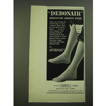 1968 D'Orsay Debonair Executive Length Hose Advertisement