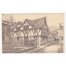 The Guildhall Leicester Sketch Art Postcard