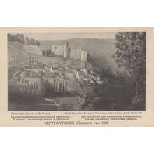 Septfontaines Luxembourg 1835 Antique Romantic Old Painting Postcard