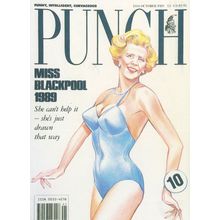 Punch Magazine Margaret Thatcher as Beauty Queen Comic Postcard