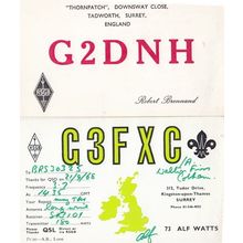 Kingston Upon Thames Surrey QSL Amateur Radio 1960s Postcard