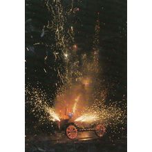 Lewes Cliffe Bonfire Society Guy Fawkes March Fete Fireworks in Sussex Postcard