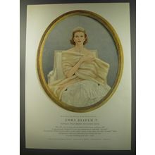 1956 Emba Diadem Fur Coat Ad - A striking new beauty in the Royal Family