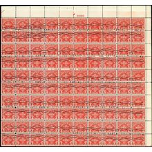 J78, Used Sheet of 100 $5 Postage Due Stamps RARE! ** Stuart Katz