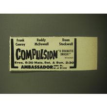 1958 Compulsion Play Ad - Frank Conroy Roddy McDowall Dean Stockwell