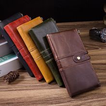Portefeuille en cuir pour hommes vraiment multi-cartes, décontracté