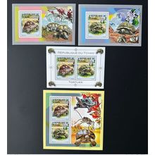 Tchad 2012 Mi. 2561 - 2562 Bl. 447 - 448 Turtles Tortues Schildkröten faune
