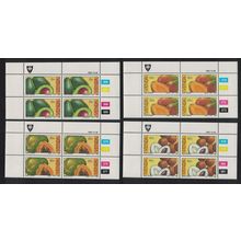 Venda Subtropical Fruit 4v Blocks of 4 1983 MNH SG#83-86