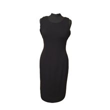 Calvin Klein Black Rayon Sheath Dress 8 -10 UK