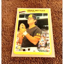 1984 Fleer 42 Graig Nettles Padres 3rd Base NM/MT Or Better No Creases (CJ)