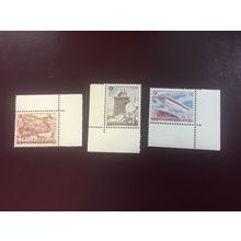 ICOLLECTZONE Czechoslovakia 836-838 VF NH space margin corner