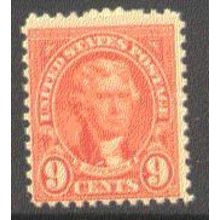 641 9c Thomas Jefferson Barely Clears MNH Q1879