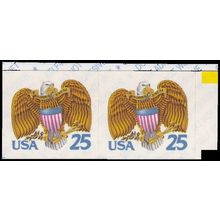2431 25c Eagle Fine MNH BPS Hor Pair V4804